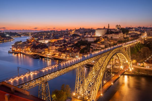 Blue Hour, Luis I Bridge, Porto
